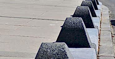 35 X 35 Mantar Sınır Elemanı Siyah Mineral Yüzey